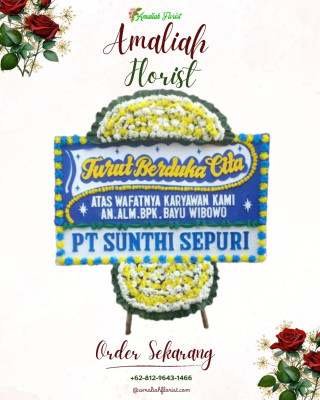 Papan Bunga Duka di Tabukan Tengah