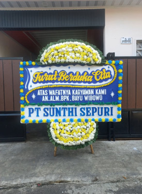 Papan Bunga Duka di Tabukan Tengah