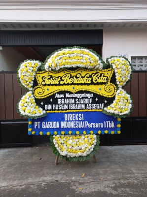 Papan Bunga Duka di Tabukan Tengah