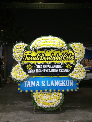 Papan Bunga Duka di Tabukan Tengah